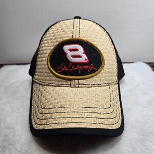 NEW Dale Earnhardt Jr. Hat #8 Nascar VTG Paper Straw Snapback Cap Action NWOT